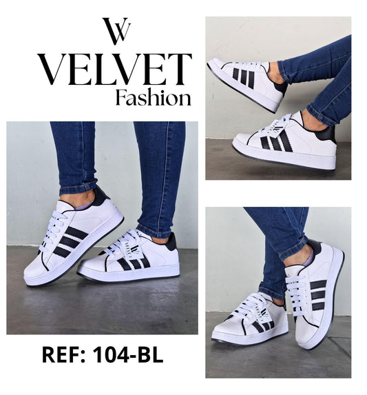 Tenis Velvet Ref 104-BL